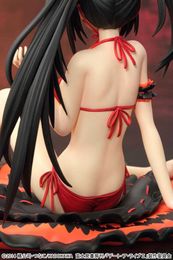 Action Toy Figures 16CM Anime Figure DATE LIVE Sexy Swimsuit Sitting Model Dolls Toy Gift Collect Boxed Ornaments