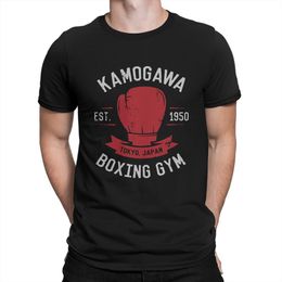 Jackets Hime No Ippo Kamogawa Boxing Gym T Shirt Men Cotton Novelty Tshirt Crew Neck Anime Manga Tee Shirt Short Sleeve Clothes