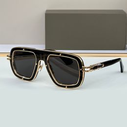 Rectangle Shield Sunglasses Gold Black Mens Summer Sunnies gafas de sol Sonnenbrille UV400 Eye Wear with Box