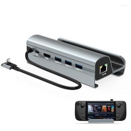 Docking Station For Game Deck 6 In 1 Hub Holder USB 3.0 Type-c Charger 4K HD-compatible TV/Display Connection Video