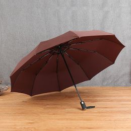 Umbrellas Fully Automatic Parasol Sunny UV Rainy Dualuse Three Folding Umbrella Rainproof Sun Protection Portable Outdoor Traval