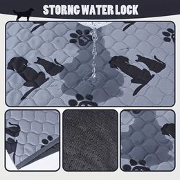 1pc Pet Mattress Washable Dog And Cat Pattern Diaper Pad Reusable Dogs Training Washable Puppy Pad