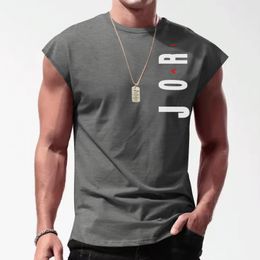 Men's Tank Tops Summer Boys' Cotton Gym Fitness Muscle Sleeveless Exercise Fashion Breathable Comfortable High End High Quality Tank Top 230710