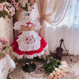 Girl Dresses Summer Arrivals Children Dress Birthday Spain Princess Tutu Lolita Sweet Baby Vitange Clothing