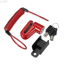 Bike Locks Disc Brake Lock Rinder Rope Anti-Tht Safety Motorcyc Bicycs Wheel Locks Outdoor Padlock for Ectric Scooter HKD230710