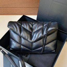 Modefrau gesteppte Hüllkurve Designer -Designer -Tasche Luxuskupplung sogar Pochette Kette Handtasche Umhängetaschen Lambleder Leder -Tasche Crossbody Satchel Unterarmtaschen