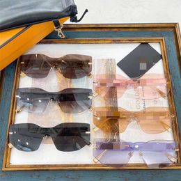 2023 High Quality New product F family style Sunglasses INS Internet celebrity same FE40066U one-piece fashion sunglasses trend