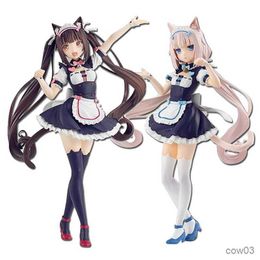 Action Toy Figures 20CM Anime Figure Chocola Vanilla Sexy Girl Action Figure Adult Statue Gift Ornament Double tail R230710