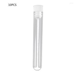 Clear Test Tubes With Caps Leak-proof For Plant Propagation School Chemistry 10x