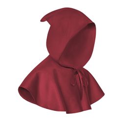 Women's Hoodies Gothic Solid color Hooded Cloak Coat Halloween Costume Vampire Devil Wizard Cape Gown Party Cosplay