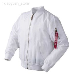 Men's Jackets 2023 Autumn Thin White Ma1 bomber flight rain windbreaker waterproof varsity letterman air force baseball jacket for men/women HKD230710