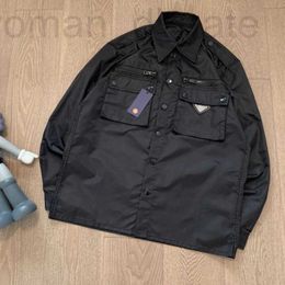Men's Jackets designer High quality men jacket embroidered casual shirt pd jackets nylon thin trench coat mens zipper cardigan 54MJ