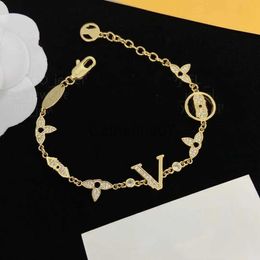 Bangle Classic Flower Designers Bracelet Women Titanium Steel Diamond Cuff Chain Charm Bracelets Fashion Gift J230710