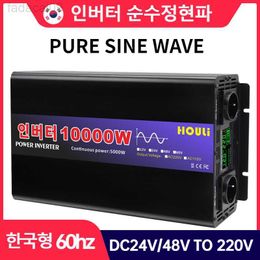 Jump Starter Power HOULI 24v inverter Pure Sine Wave 60hz Korean Type Inverter 12v 220v for Car Use HKD230710