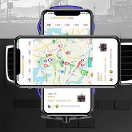 Smart Automatic Clamping R1 Car Wireless Charger For IPhone X XR XS 8 Plus Galaxy S10 S9 with Sensor Mount Phone Holder Rack5640281