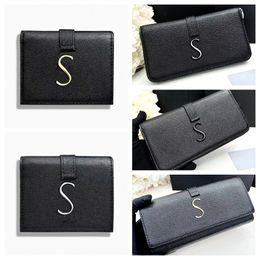 Top quality Original Leather designer wallet card holders Women purse Designer Passport Cover Card Holders caviar wallet Women Folding Wallet long wallet