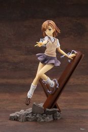 Action Toy Figures 26CM Anime Figure Momoco Signboard Girl Misaka Action Figure Cute Standing Girl Doll Toy Model Gift Collection