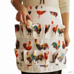 Kitchen Apron Pockets Egg Collecting Harvest Apron Chicken Work Aprons Carry Duck Goose Egg Collecting Apron Kitchen Garden Aprons R230710