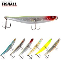 Baits Lures Bent Minnow Hard Bait 86mm 7g 106mm 10.3g Floating Depth 0.5m 0.8mDying Minnow Lure Wobbler Bass Pike HKD230710