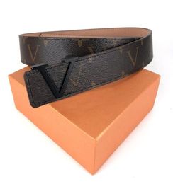 designer belt for men and women belt 3.8cm width brand belt gold silver black L buckle V luxury plaid belts genuine leather classic designer belt men bb belt