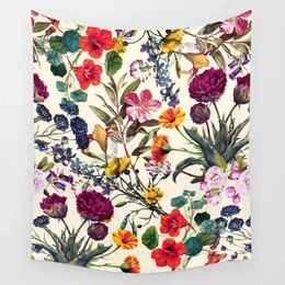 Tapestries Flowers Wall Hanging Mystery Tapestry Romantic Tapestry Background Home Decor Tapestry Decoration