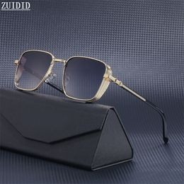 Sunglasses Retro Punk Fashion Glasses Square Steampunk For Men Luxury Vintage De Sol Masculino Zonnebril Luxe 230707