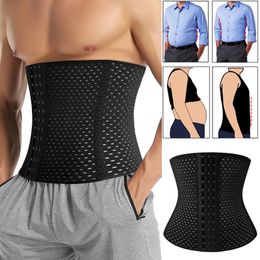 Men's Body Shapers Waist Trainer Shapers Corset For Men Abdomen Reducer Slimming Belt Shapewear High Compression Modelling Strap Workout Girdle Faja 230710