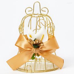 Gift Wrap Empty Candy Box European Wedding Birthday Tin Bird Cage Packaging