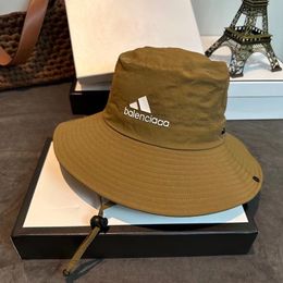 Couple Summer Sports Style Designer Bucket hat Outdoor Vacation Travel Mountaineering Fishing Fast Drying Material Letter Print Wide Brim Hats