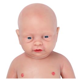 Dolls IVITA WB1502 cm 3800g Realistic Silicone Reborn Boy Baby Doll Lifelike Full Body Brinquedo Eyes Opened Toys for Kids 230710