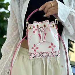 Bucket Bag New Printed Mini Drawstring Women Designer Bags Nano Noe Crossbody New Color Scheme Versatile and Durable Various styles