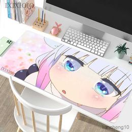 Mouse Pads de pulso Anime Cute Mouse Pad Gaming XL Custom Home Mousepad XXL Desk Mouse Mat Office Natural Rubber Soft Pad R230710