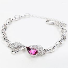 Link Bracelets BN-00019 Items Women Bowknot Bracelet Crystal 2023 In Women's Accessories Thanksgiving Day Gift For Mom