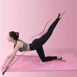 Resistance Bands Portable Yoga Pilates Bar Stick with Resistance Bands Multiple Training Methods for Home Workout Equipment HKD230711