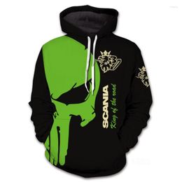 Men's Hoodies Men's Street Wear Round Neck Skull Hoodie Matching Vintage Oversized Sweatshirt Gothic Top