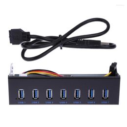 7-Port USB Front Panel Hub With 60 For Cm Cable Metal H