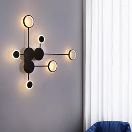 Wall Lamp Nordic Modern Led Bedside Lights Minimalist Living Room Bedroom Staircase Home Decoration Lighting Sconce Lamps