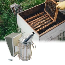 Other Pet Supplies Stainless Steel Smoke sprayer Bee Smoker Apiculture Beekeeper Dedicated Smoked bee Beekeeping Equipment 1 Pc 230707