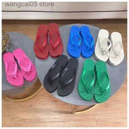 Slippers Flip Flops Slippers For Women Lady Fashion Designer Slides Men Woman Platform Flats Bottoms Rubber Leather Foam Sandals Summer Beach Shoes Sliders T230710