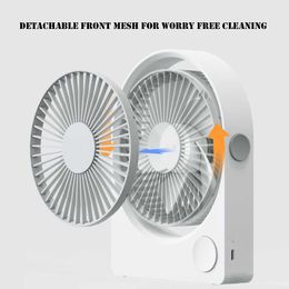 Electric Fans 2000mAh Desk fan USB Electric Fans Circulator Wireless Portable Home Quiet Ventilator Desktop Wall Ceiling Fan Air Cooler Fans