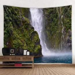 Tapestries Beautiful Natural Landscape Large Tapestry Home Wall Blanket Aesthetic Room Art Background Cloth Can Be Customized