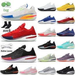 2023 Zoom G.T. Cut Mens Basketball Shoes Low Sneakers GT Cuts White Yellow Black Crimson Green Grinch Laser Blue University Pink Mesh Sport Casual Shoes Big Size 35-46