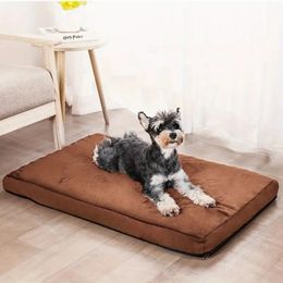 1pc Pet Foam Mattress And Pillow Mat Sleeping Pad Cushion, Waterproof Soft Washable Removable Cover, Dog Cat Bed Nest For Summer, Pet Supplies