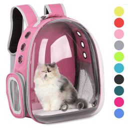 Cat Carriers 2023 Carrier Bags Breathable Pet Small Dog Backpack Travel Space Cage Transport Bag Carrying For