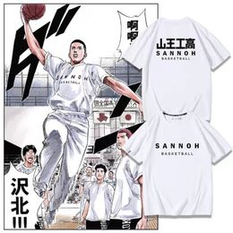 Men's T-Shirts Eiji Sawakita Anime T-shirt Slam Dunk Manga Graphic Printed Oversize Men Cotton Short Sleeve Tee Women Top Summer Couple Clothes 230710