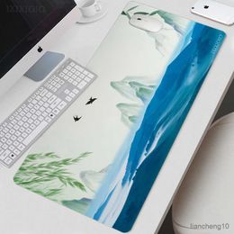 Mouse Pads Wrist Landscape Painting Aesthetics Mouse Pad Gamer XL Mousepad XXL MousePads Non-Slip Natural Rubber Gaming laptop Pad R230710