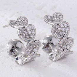 Small Ringssum With Micro Inlaid Zirconium Heart Shaped Earings Earring Arb Ucklesja Japanese Dko Reanfa Shionte Briefhea Pedear Cute Jewellery Erstyl Ear Ring