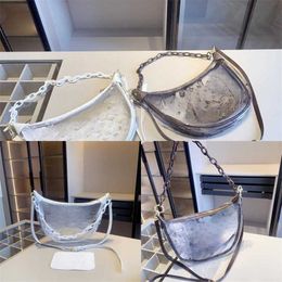 Luxury bag Handbags Designer bags Beach Bag Tote Bags Multifunctional portable Large capacity shopping bag 2023 New Fashion Transparent Tote 2-in-1 bag Crescent bag