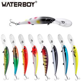 Baits Lures WATERBOY Deep Diving Jerkbaits 12cm 20g Wobbler Walleye Deep Diver Artificial Pesca Hard Baits Fishing Lure HKD230710