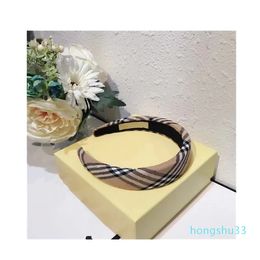 Brand Classic Women Headbands With Stripe Mix Colors Fashion Hair Hoops With Inner Label Luxury Headband no box